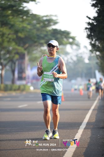 Race photo from BAF LIONS RUN 2024