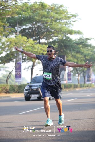 Race photo from BAF LIONS RUN 2024