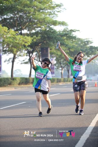 Race photo from BAF LIONS RUN 2024