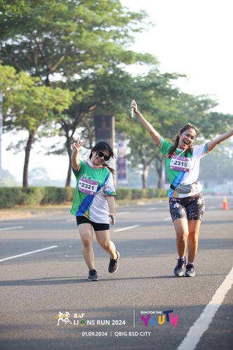 Race photo from BAF LIONS RUN 2024