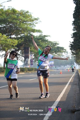 Race photo from BAF LIONS RUN 2024