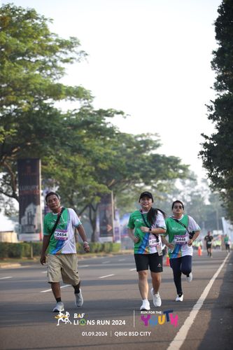 Race photo from BAF LIONS RUN 2024