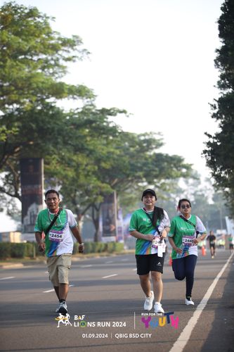 Race photo from BAF LIONS RUN 2024