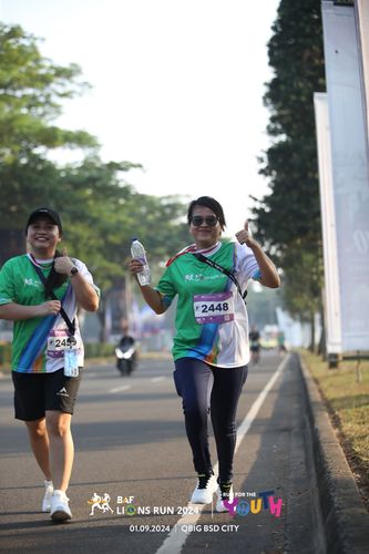Race photo from BAF LIONS RUN 2024