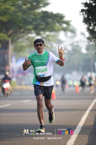 Race photo from BAF LIONS RUN 2024