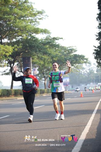 Race photo from BAF LIONS RUN 2024