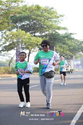 Race photo from BAF LIONS RUN 2024