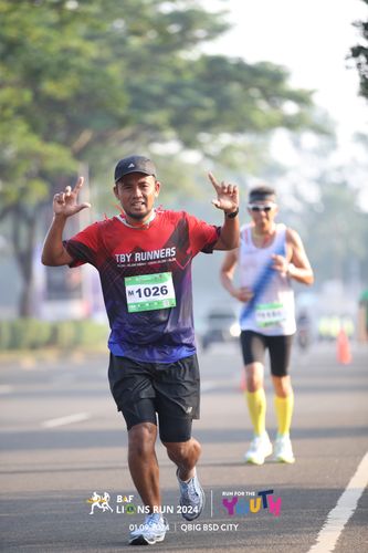 Race photo from BAF LIONS RUN 2024