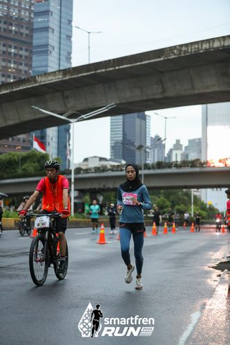 Race photo from Smartfren Run 2024