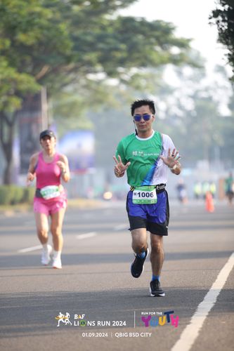 Race photo from BAF LIONS RUN 2024