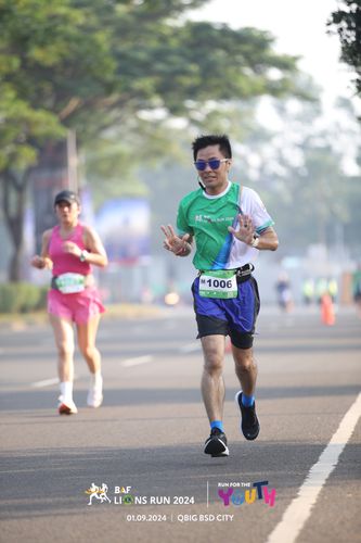 Race photo from BAF LIONS RUN 2024