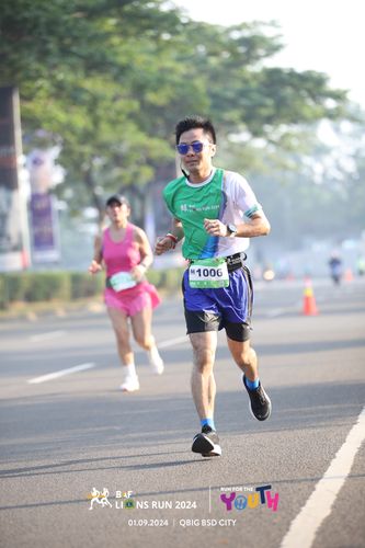Race photo from BAF LIONS RUN 2024