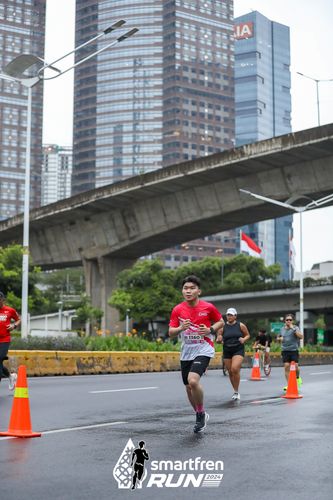 Race photo from Smartfren Run 2024