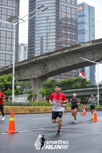 Race photo from Smartfren Run 2024