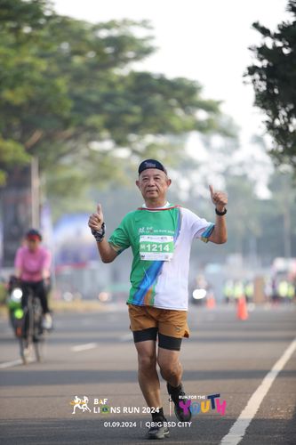 Race photo from BAF LIONS RUN 2024