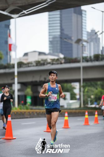 Race photo from Smartfren Run 2024