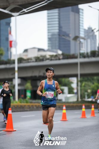 Race photo from Smartfren Run 2024