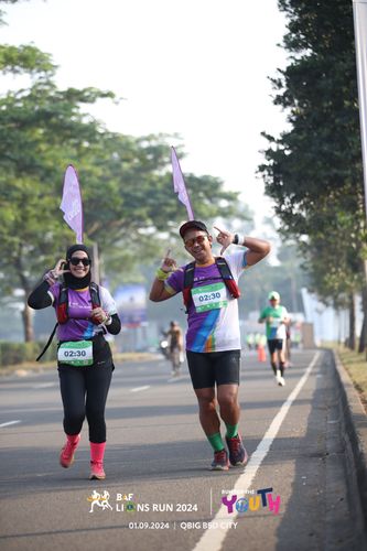 Race photo from BAF LIONS RUN 2024