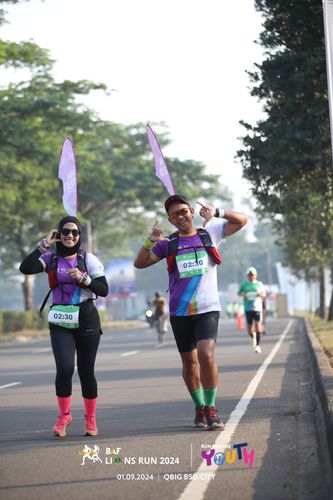 Race photo from BAF LIONS RUN 2024