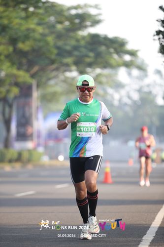 Race photo from BAF LIONS RUN 2024