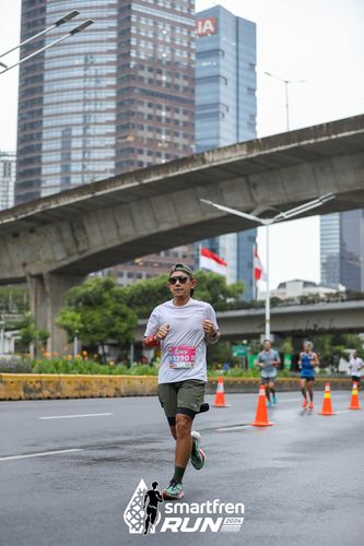 Race photo from Smartfren Run 2024