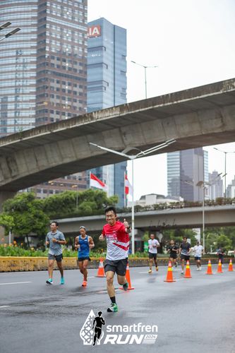 Race photo from Smartfren Run 2024