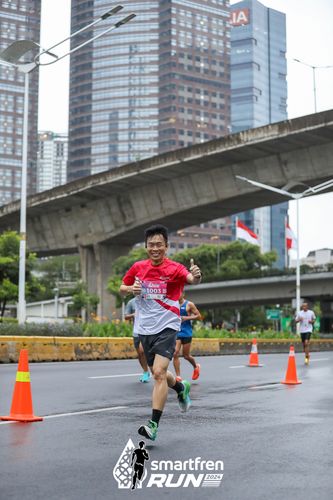 Race photo from Smartfren Run 2024