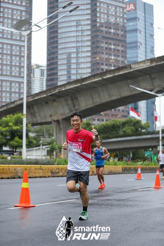 Race photo from Smartfren Run 2024