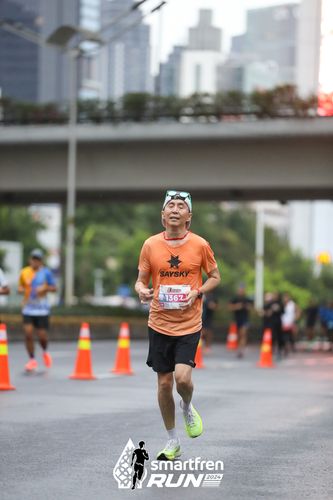 Race photo from Smartfren Run 2024