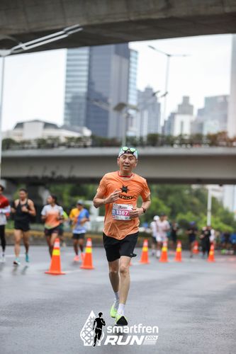 Race photo from Smartfren Run 2024