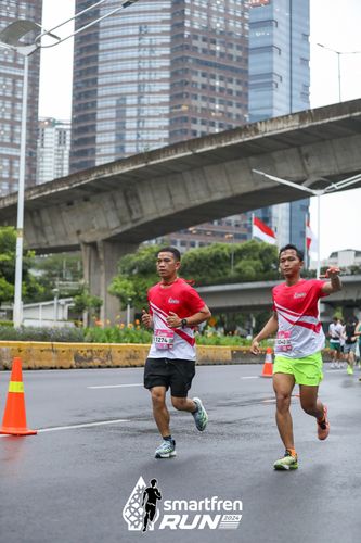 Race photo from Smartfren Run 2024
