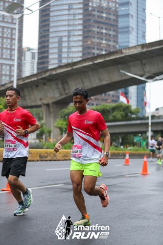 Race photo from Smartfren Run 2024