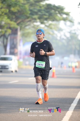 Race photo from BAF LIONS RUN 2024