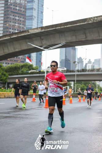 Race photo from Smartfren Run 2024