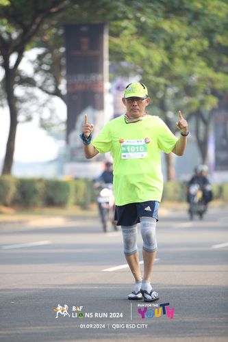 Race photo from BAF LIONS RUN 2024