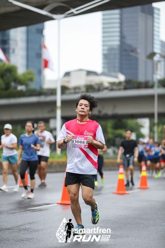 Race photo from Smartfren Run 2024