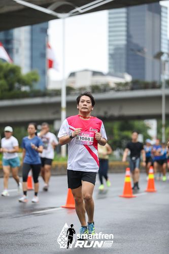 Race photo from Smartfren Run 2024