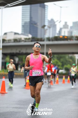 Race photo from Smartfren Run 2024