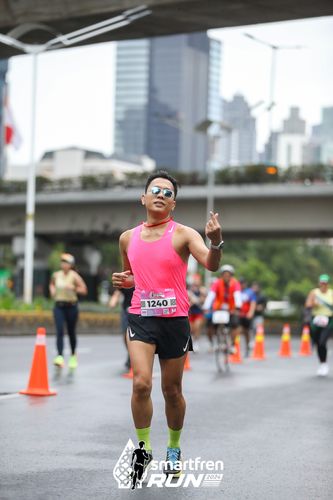Race photo from Smartfren Run 2024