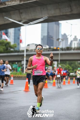 Race photo from Smartfren Run 2024