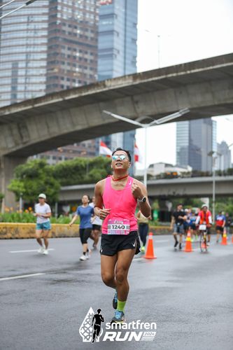 Race photo from Smartfren Run 2024