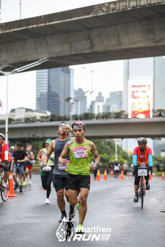 Race photo from Smartfren Run 2024