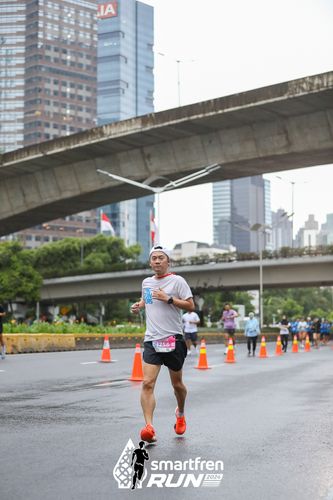 Race photo from Smartfren Run 2024