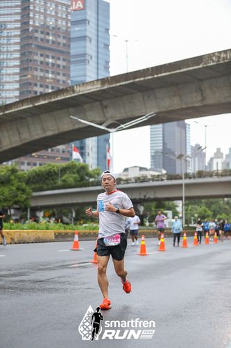 Race photo from Smartfren Run 2024