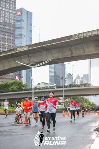 Race photo from Smartfren Run 2024