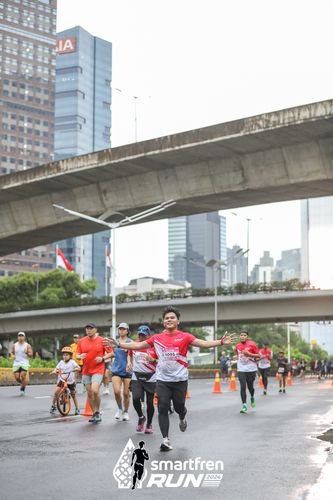 Race photo from Smartfren Run 2024