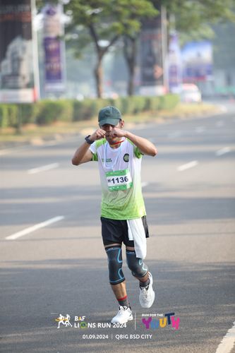 Race photo from BAF LIONS RUN 2024