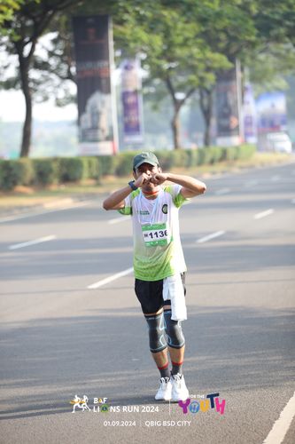 Race photo from BAF LIONS RUN 2024