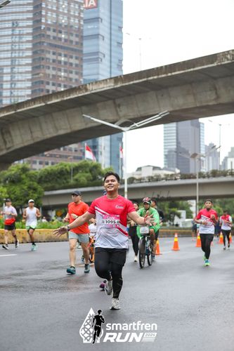 Race photo from Smartfren Run 2024