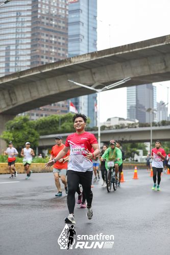 Race photo from Smartfren Run 2024